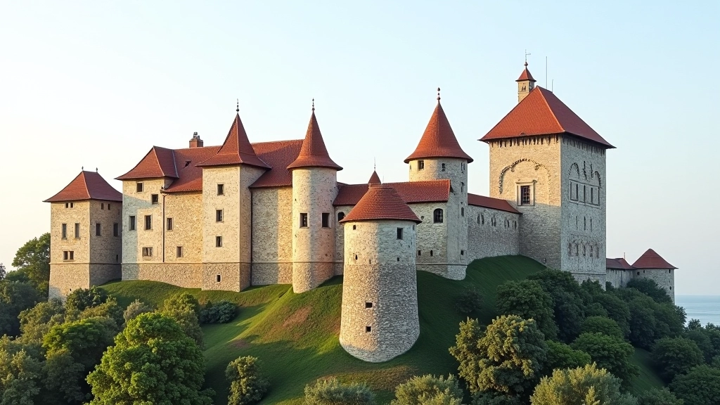 Medininkų pilies bokštai ir gynybinės sienos